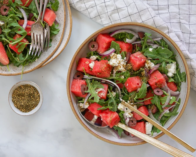 Za'atar watermelon salad