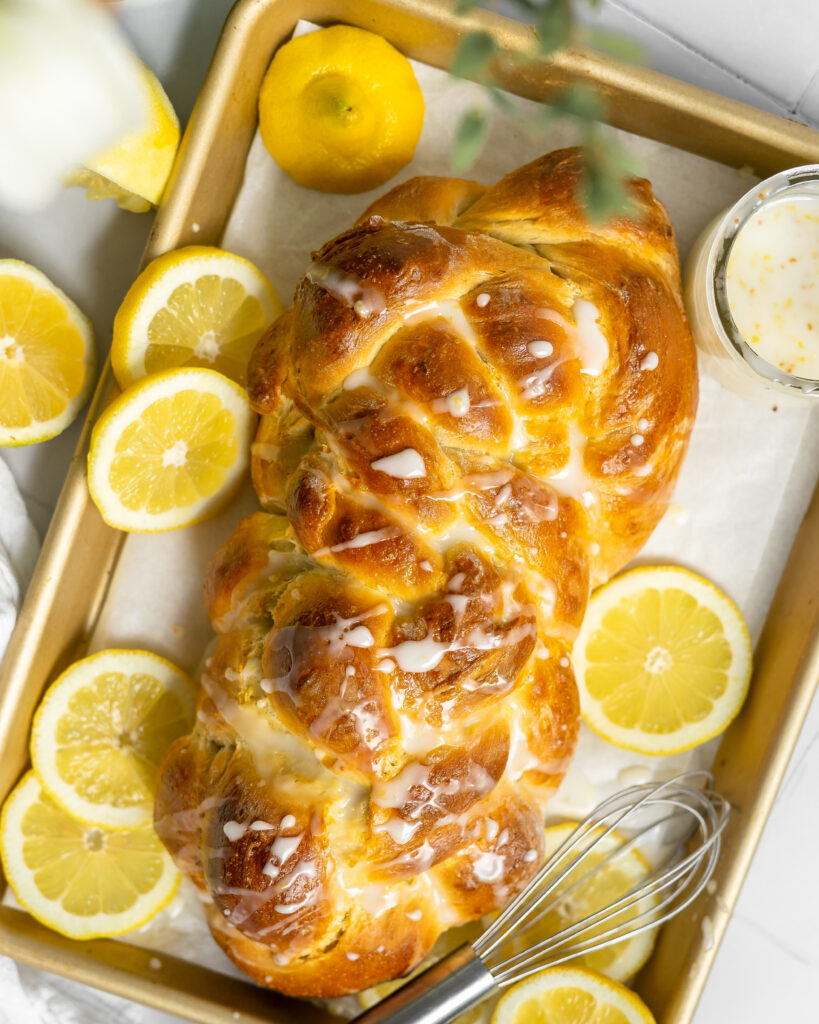 Lemon-Glazed Challah