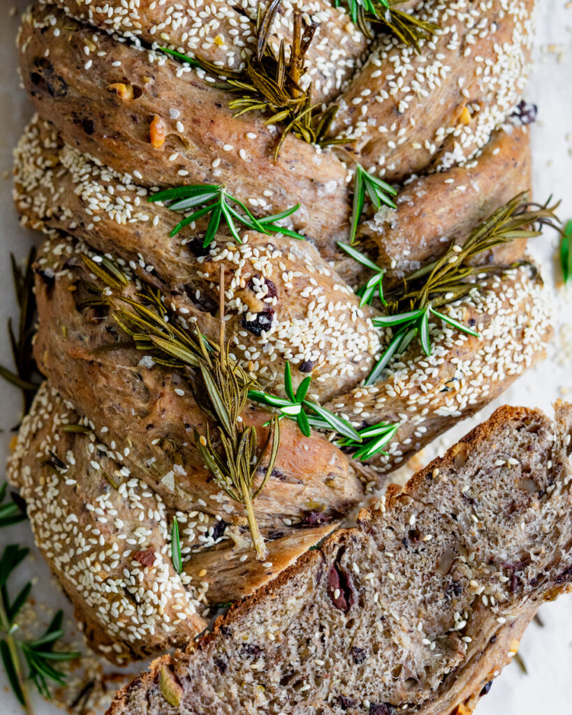 Olive Rosemary Vegan Challah