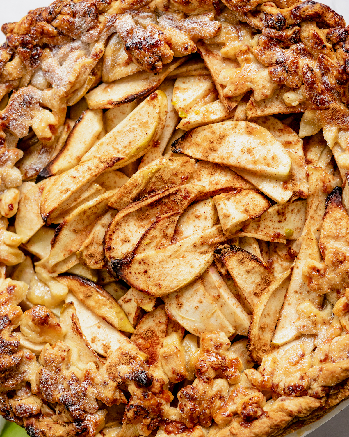 Apple Pie with Honey Cheddar Crust