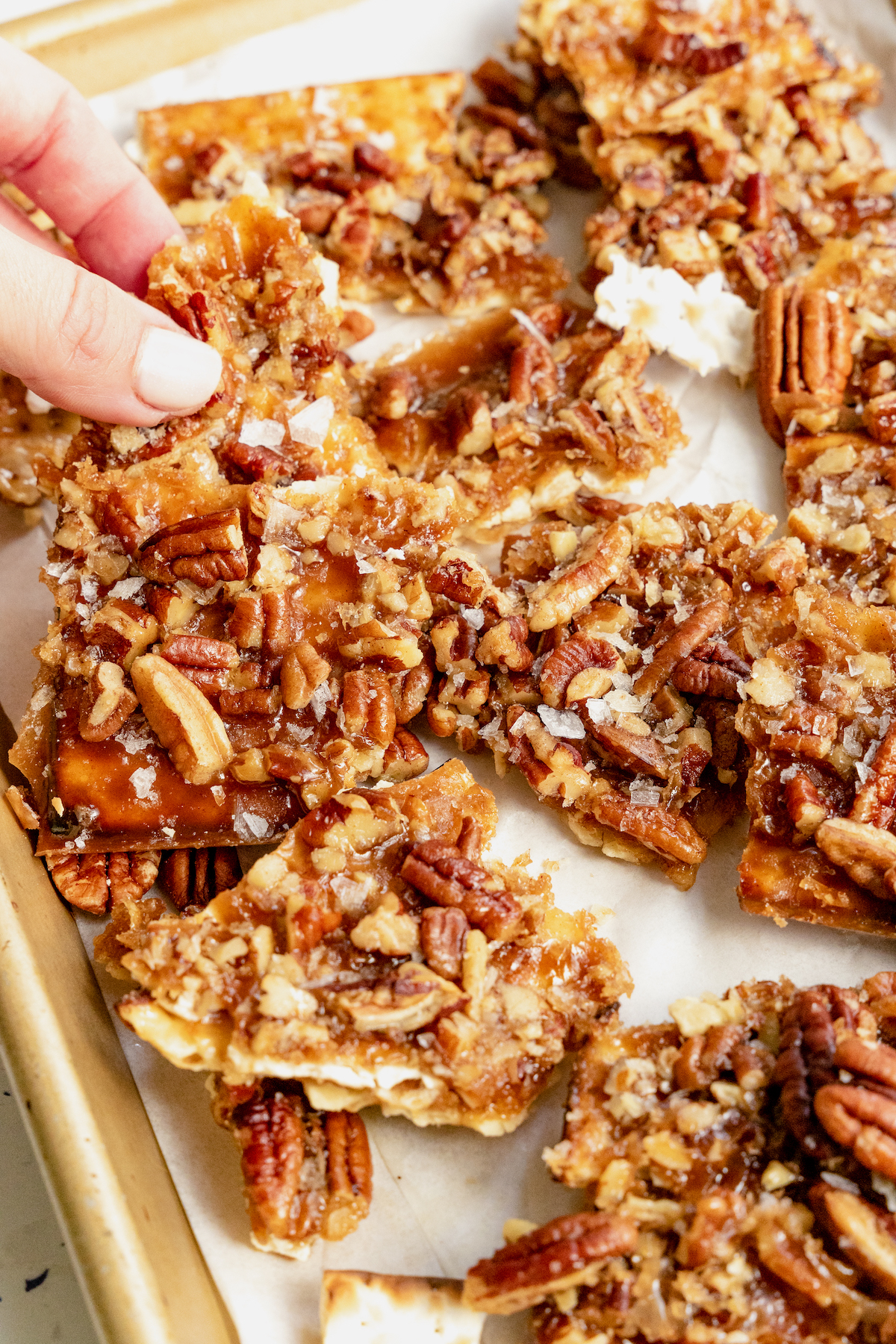 Pecan Pie Matzo Crunch