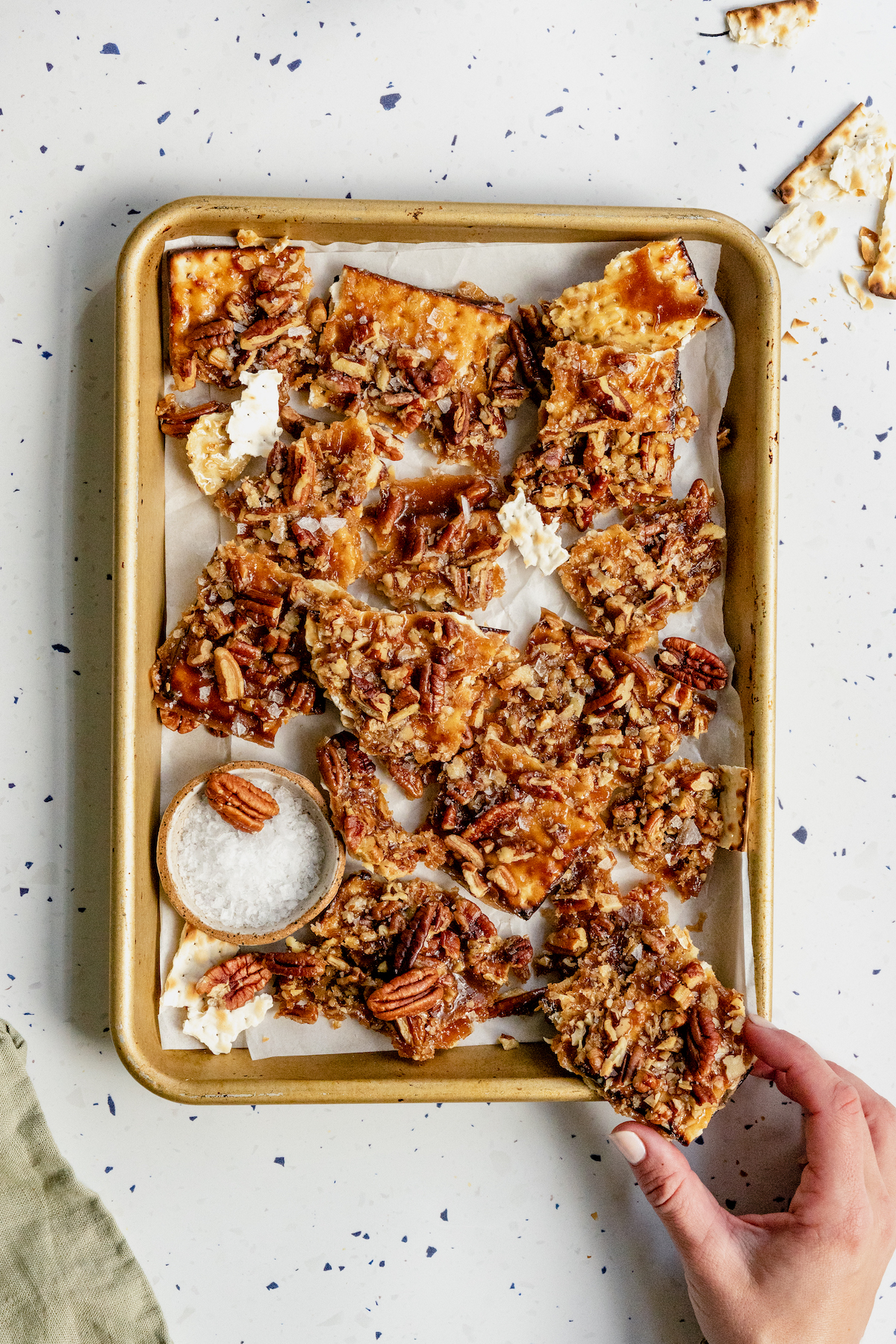 Pecan Pie Matzo Crunch