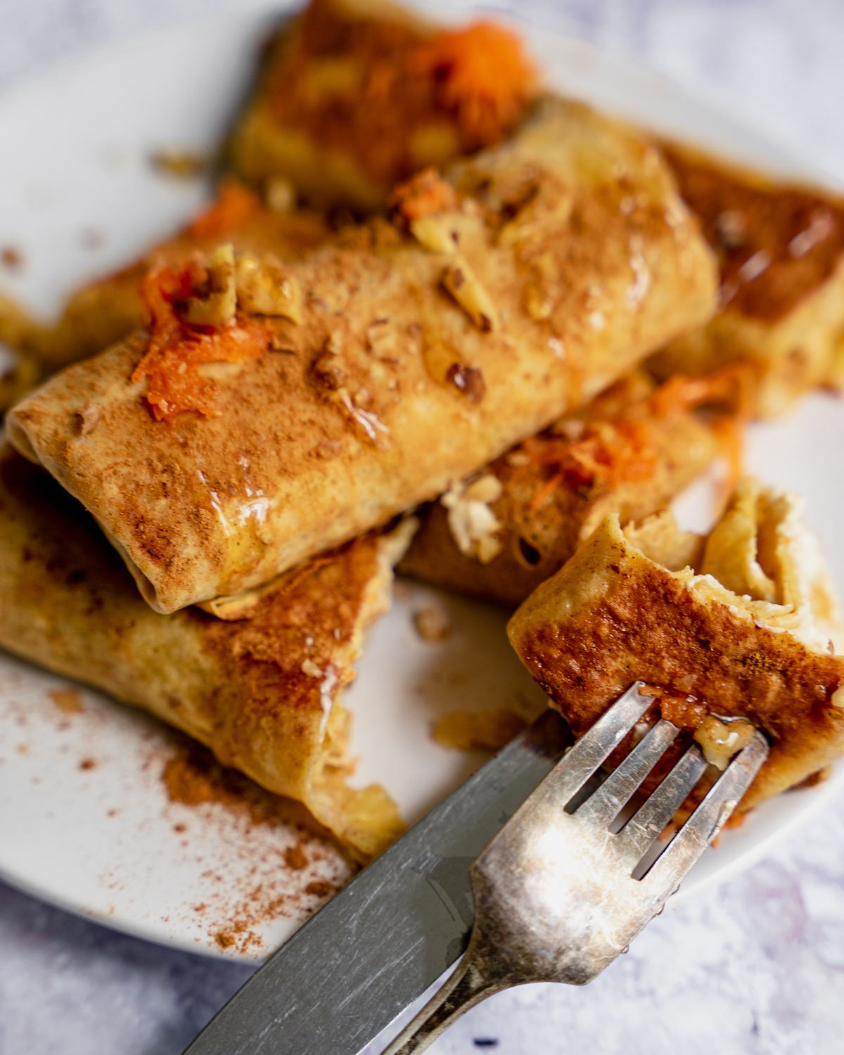 Carrot Cake blintzes