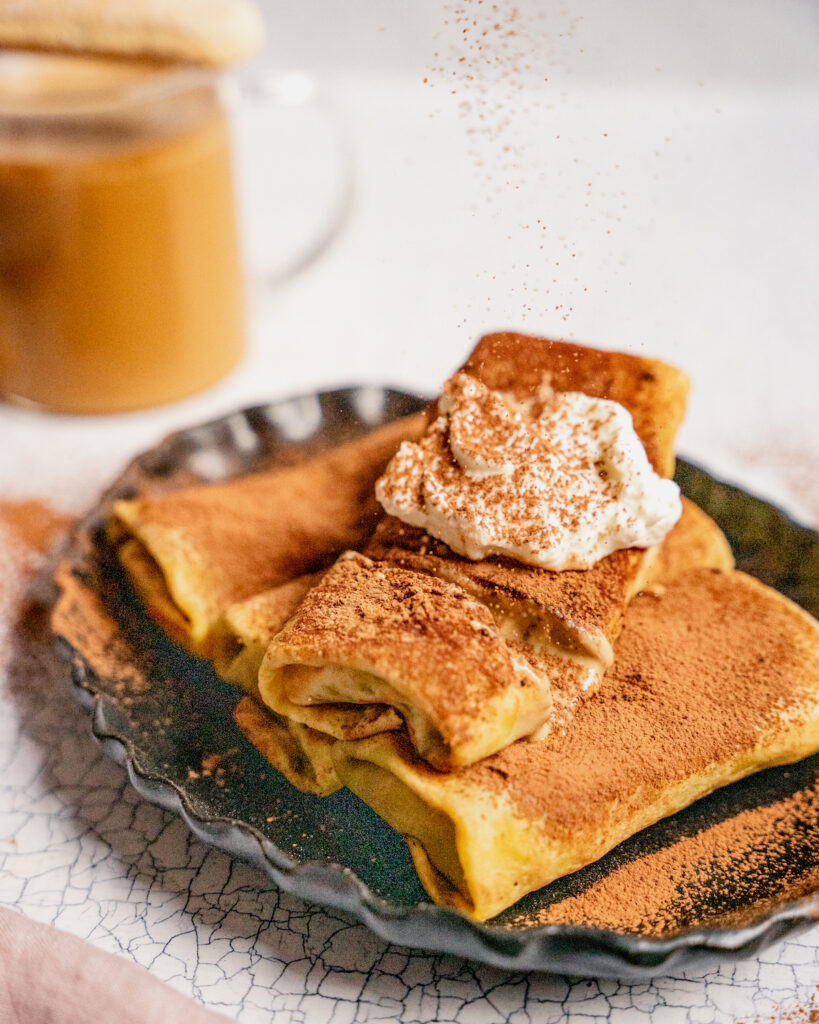 Tiramisu Blintzes