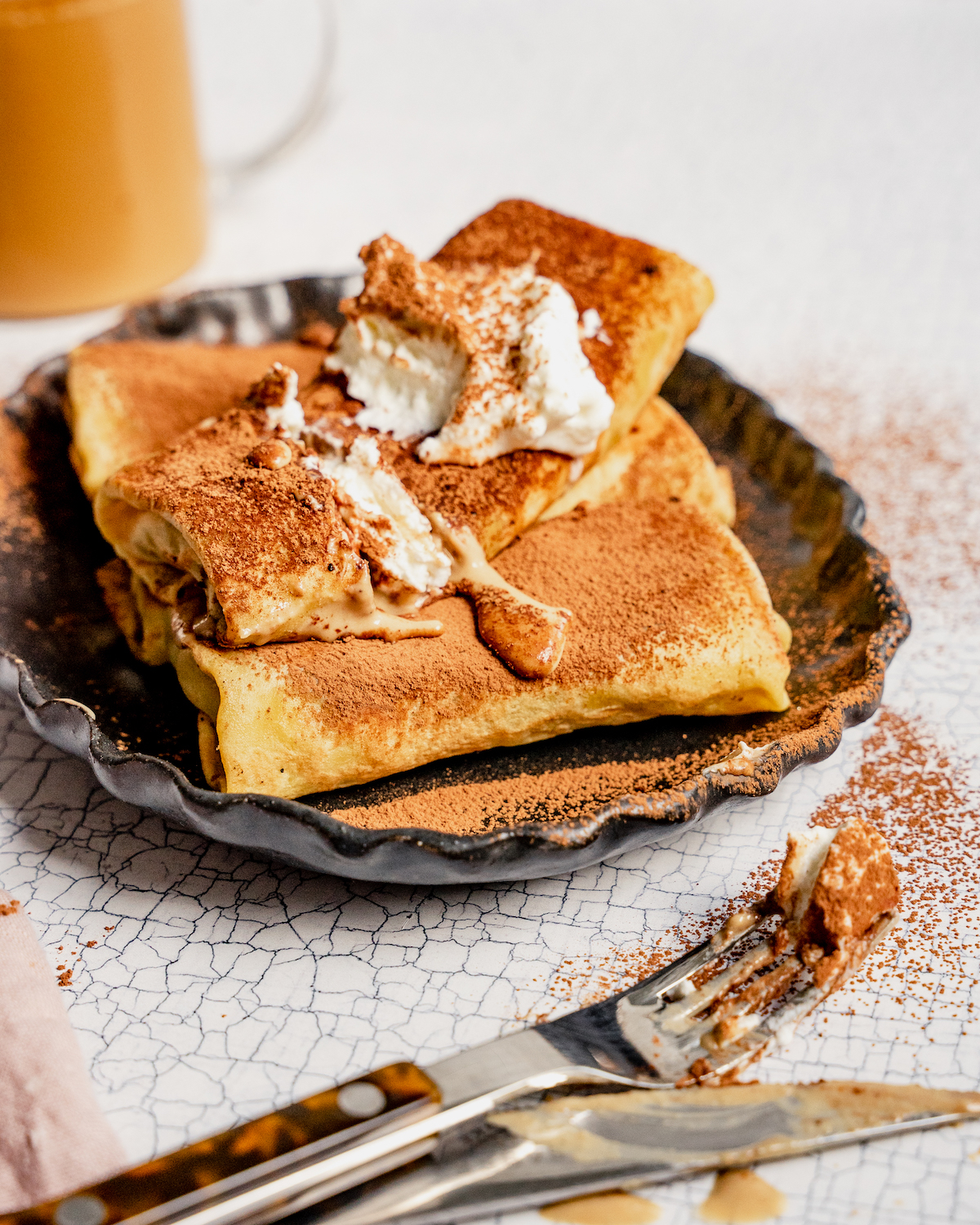 tiramisu blintzes