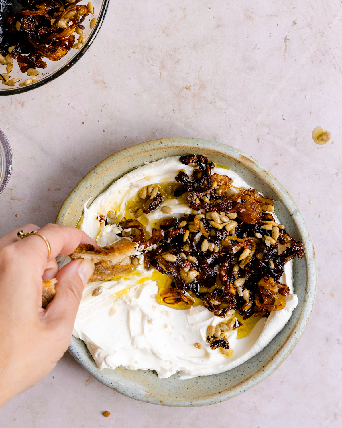 French Onion Labneh Dip