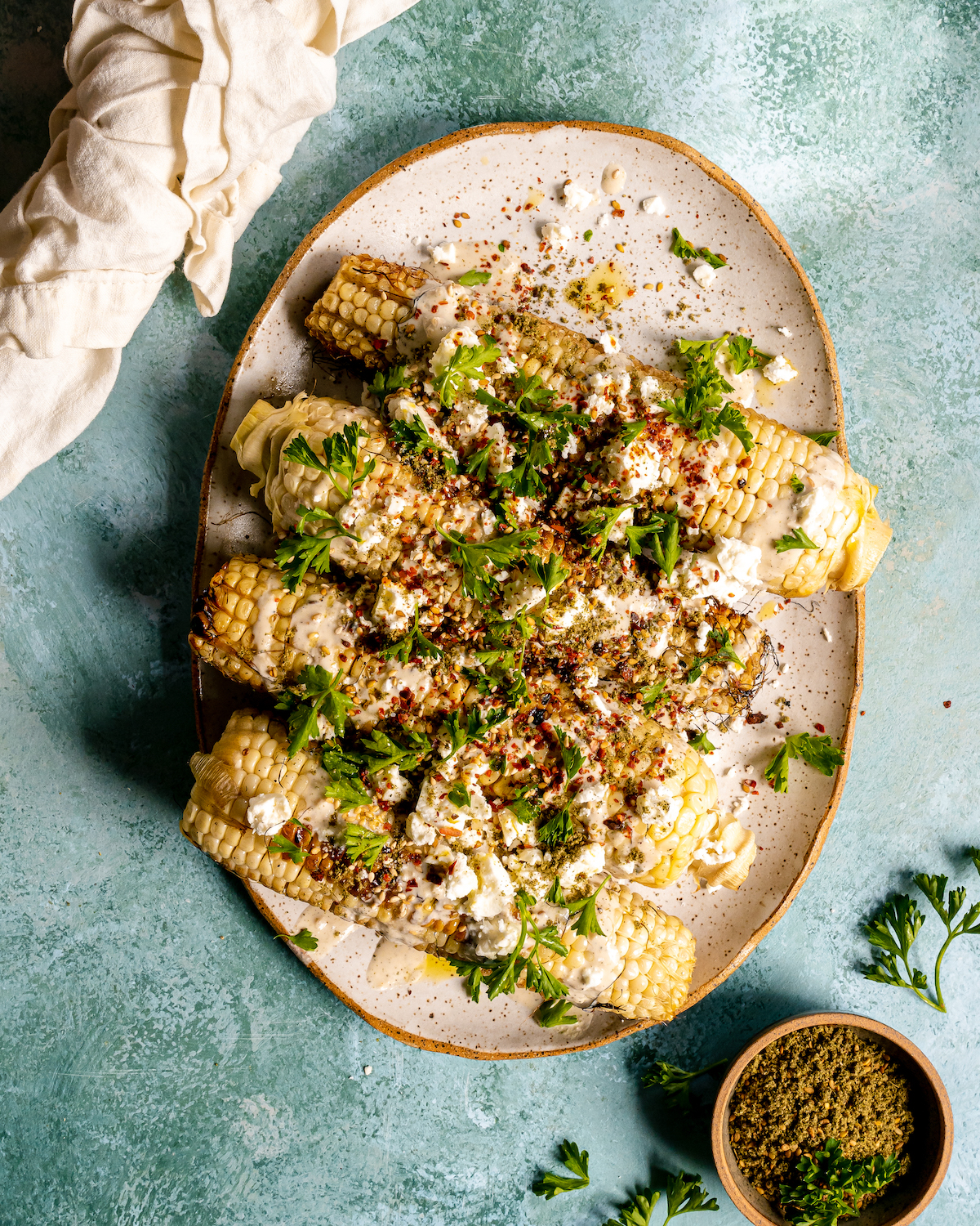 Tahini Street Corn