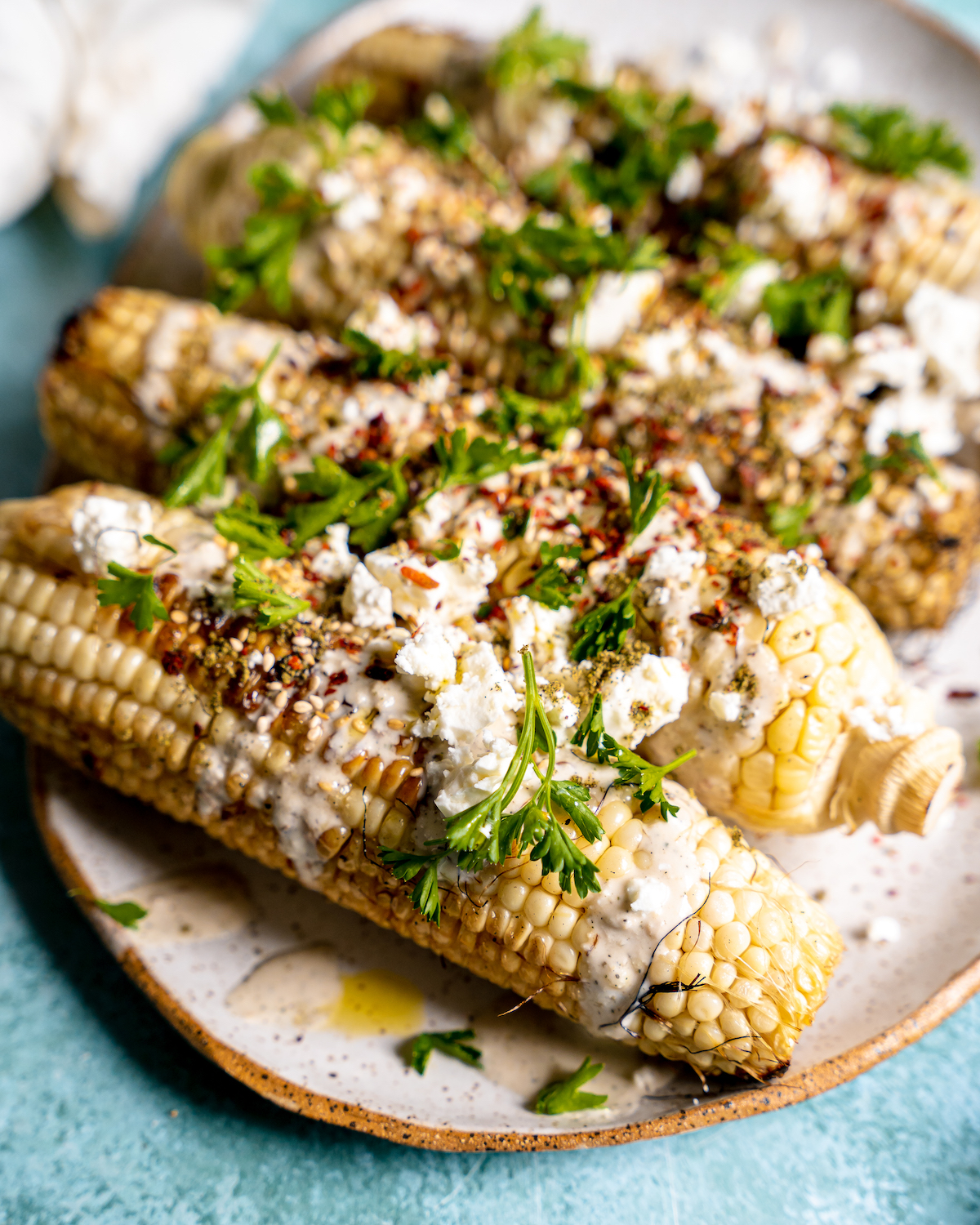 Tahini Street Corn