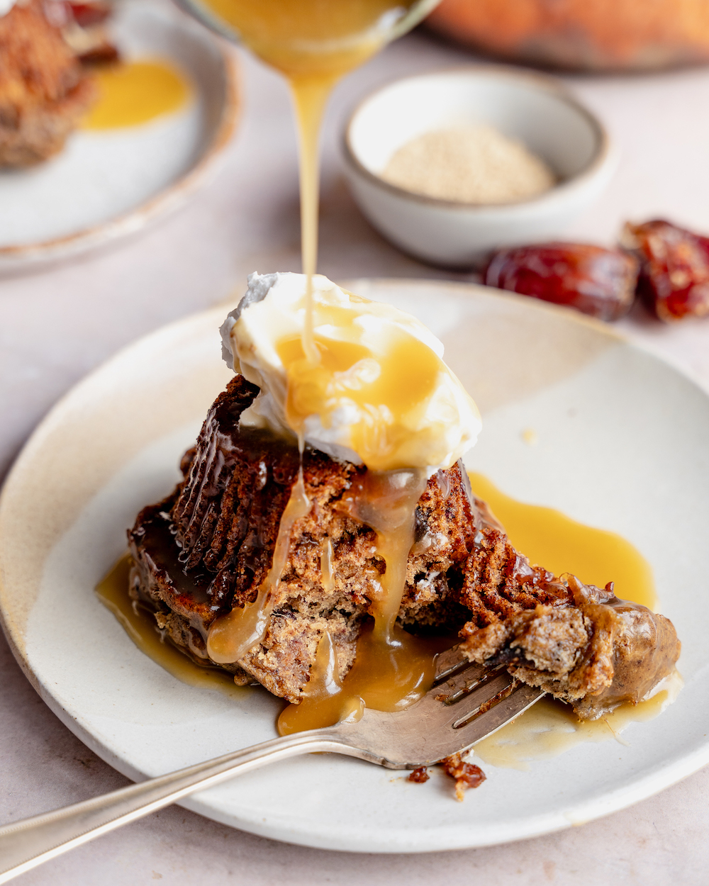 Date Sticky Toffee Pudding for Tu Bishvat